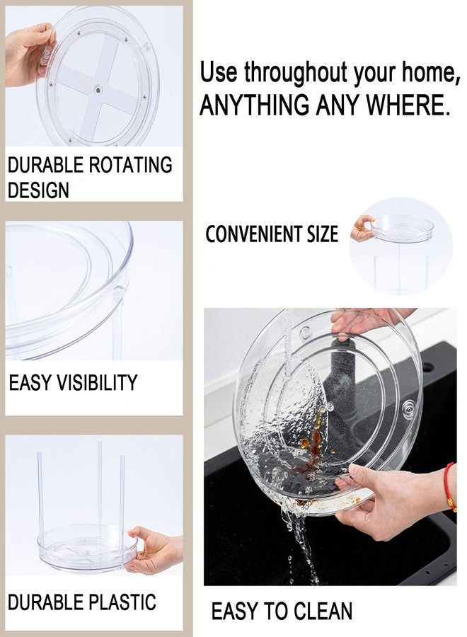LonlyEagle Non-Skid 3 Tier Lazy Susan Turntable - 360 Degree Rotating Spice Rack for Kitchen, Cabinet & Pantry - Image 4